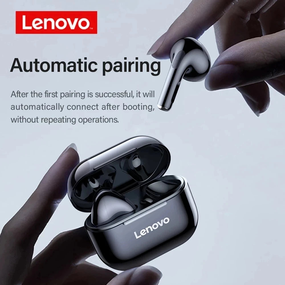 Audífonos Inalámbricos Lenovo LP40 Bluetooth 5.0 | Sonido HiFi, Micrófono HD y Baja Latencia