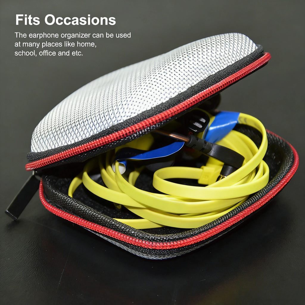 Estuche Rígido para Audífonos – Funda Protectora EVA Resistente a Golpes con Cierre de Cremallera