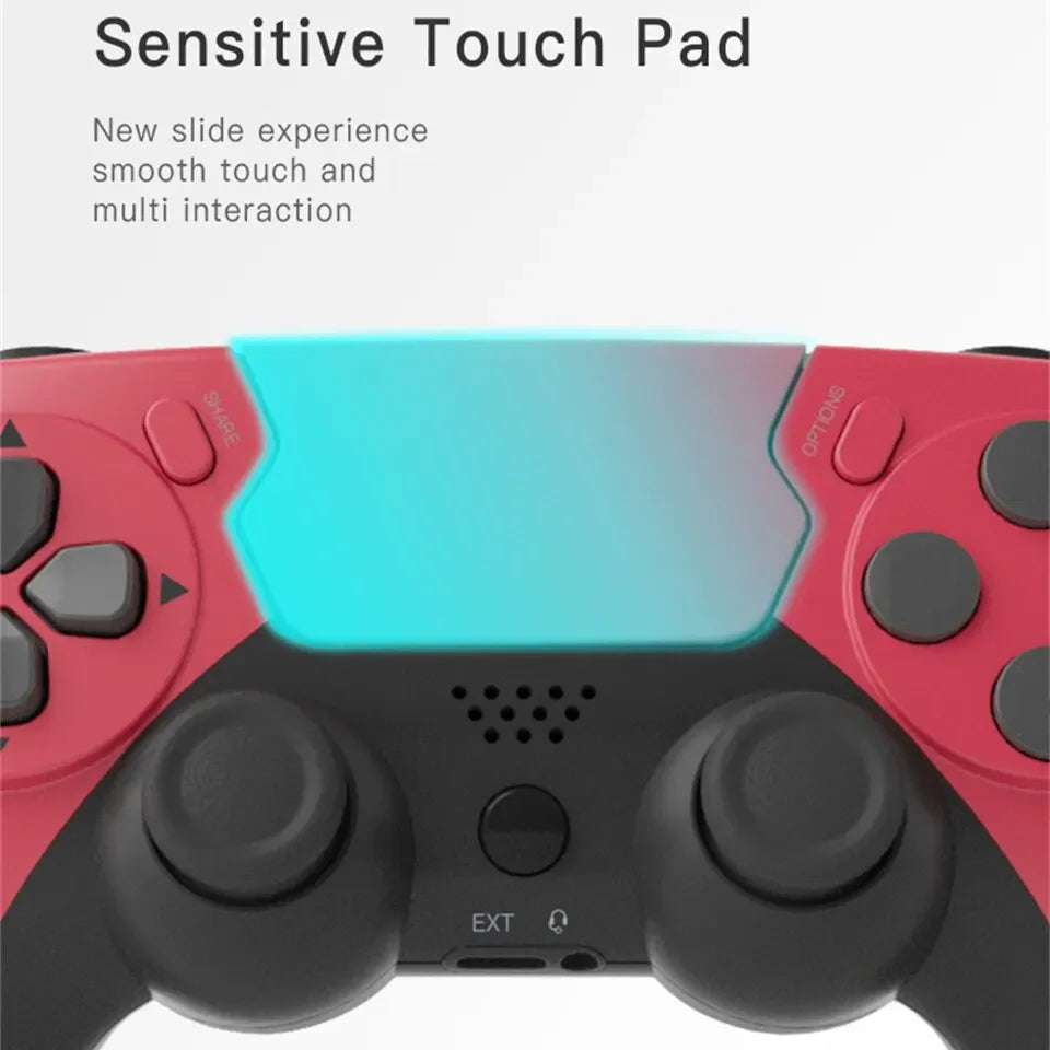 Control Inalámbrico P48 para PS4, PS3 y PC | Bluetooth 4.0, Doble Vibración y Touch Pad