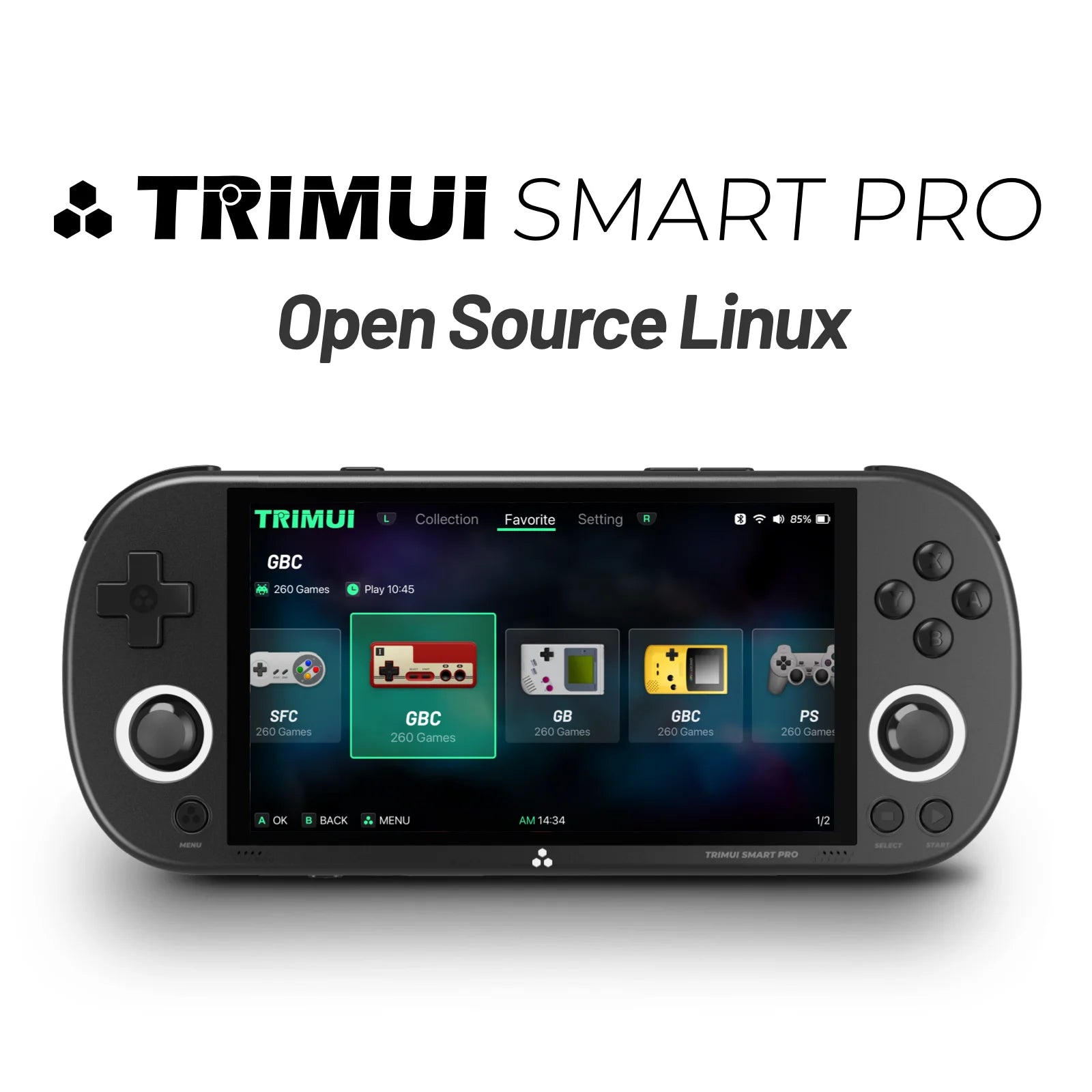 Consola Portátil Retro TRIMUI Smart Pro 4.95" IPS | Linux | WiFi | 10,000+ Juegos | Batería 5000 mAh