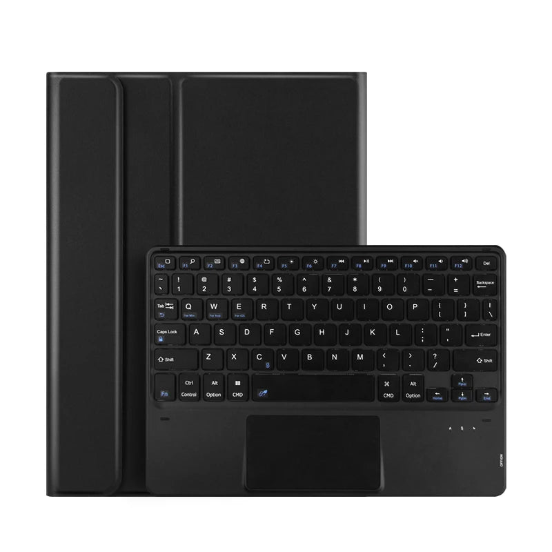 Funda con Teclado Bluetooth para iPad Pro 11" y iPad Air | Touchpad Multigestos | Retroiluminación RGB | Soporte para Apple Pencil