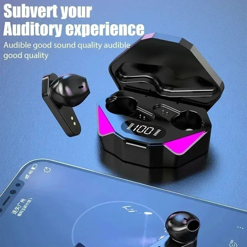 Audífonos Inalámbricos Gamer X15 TWS Bluetooth 5.3 – Baja Latencia, Sonido Hi-Fi y Estuche con Pantalla LED