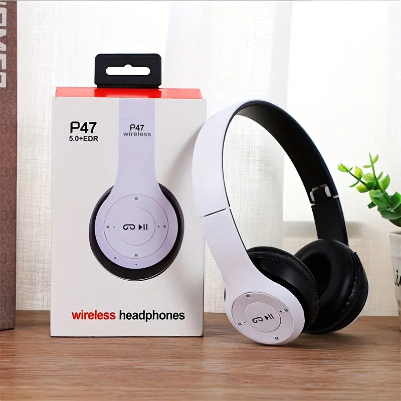 Audífonos Bluetooth P47 – Sonido Potente, Comodidad y Libertad Inalámbrica