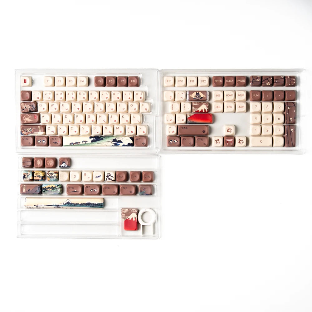 Keycaps PBT MOA Premium para Teclado Mecánico | 130+ Teclas | Dye Sublimation | Compatible Cherry MX