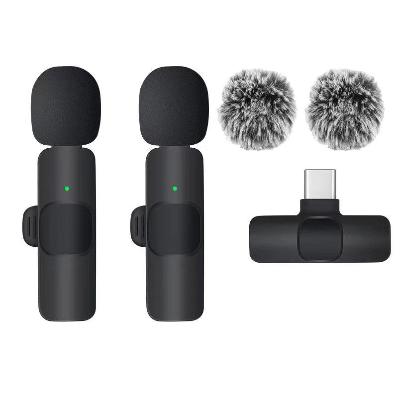 Micrófono Inalámbrico Lavalier BASIX 2.4G – Plug &amp; Play para iPhone, Android, Cámara y PC