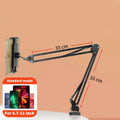 Soporte Metálico para Tablet y Celular con Brazo Flexible de 90 cm y Giro 360°