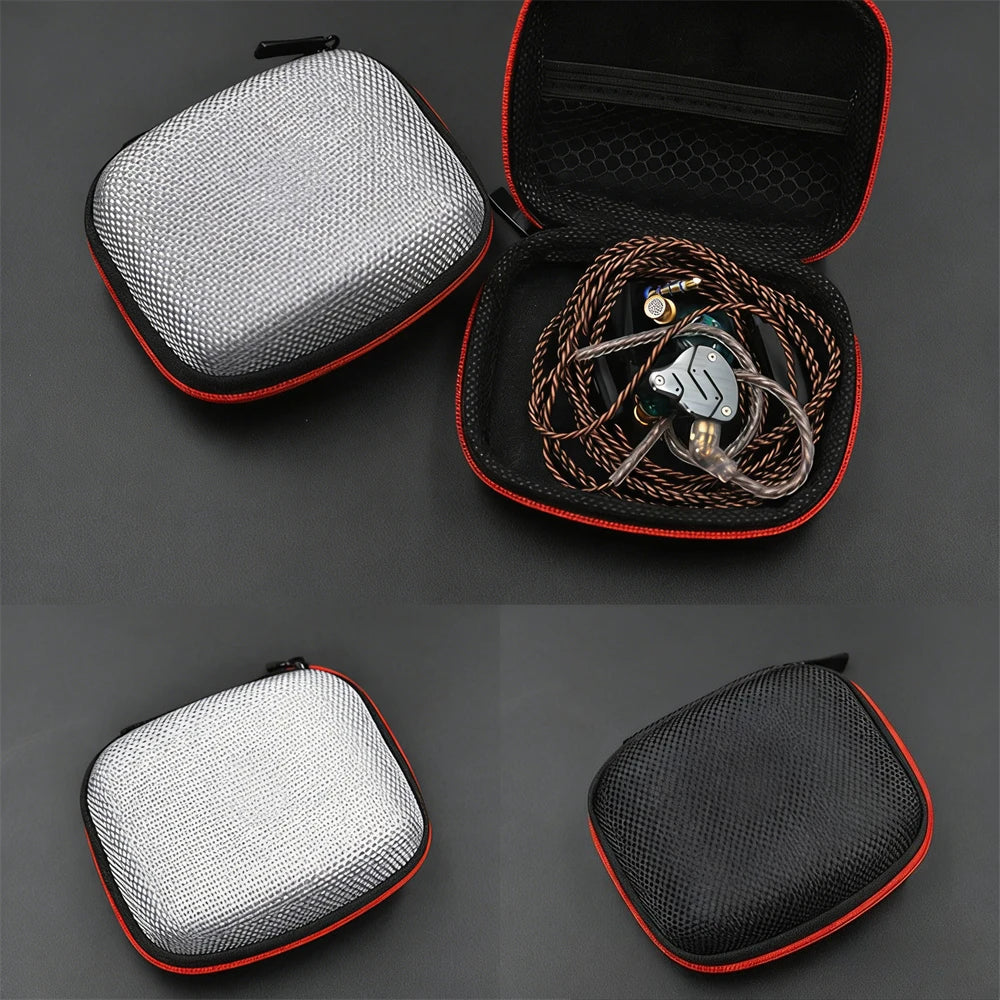 Estuche Rígido para Audífonos – Funda Protectora EVA Resistente a Golpes con Cierre de Cremallera