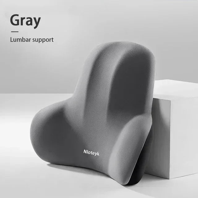 &nbsp;Cojín Ergonómico de Espuma Memory Foam para Auto | Soporte Lumbar y Cervical