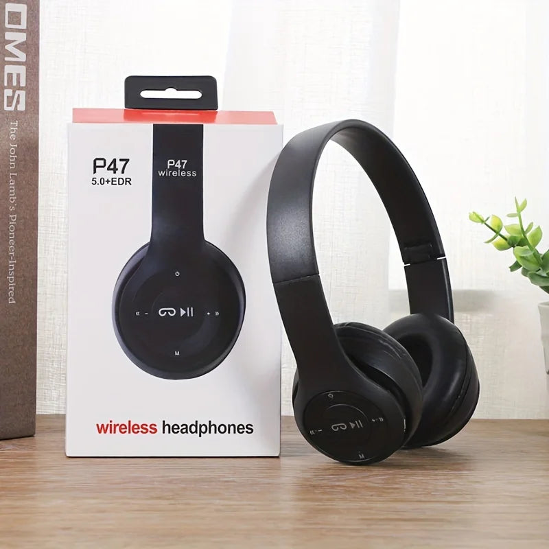 Audífonos Bluetooth P47 – Sonido Potente, Comodidad y Libertad Inalámbrica