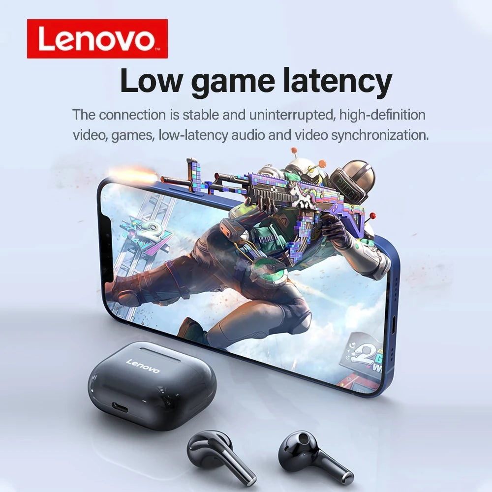Audífonos Inalámbricos Lenovo LP40 Bluetooth 5.0 | Sonido HiFi, Micrófono HD y Baja Latencia
