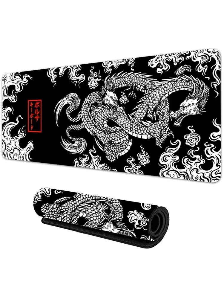 Mouse Pad Gamer XXL Dragón Japonés | Alfombrilla Gaming Speed Antideslizante