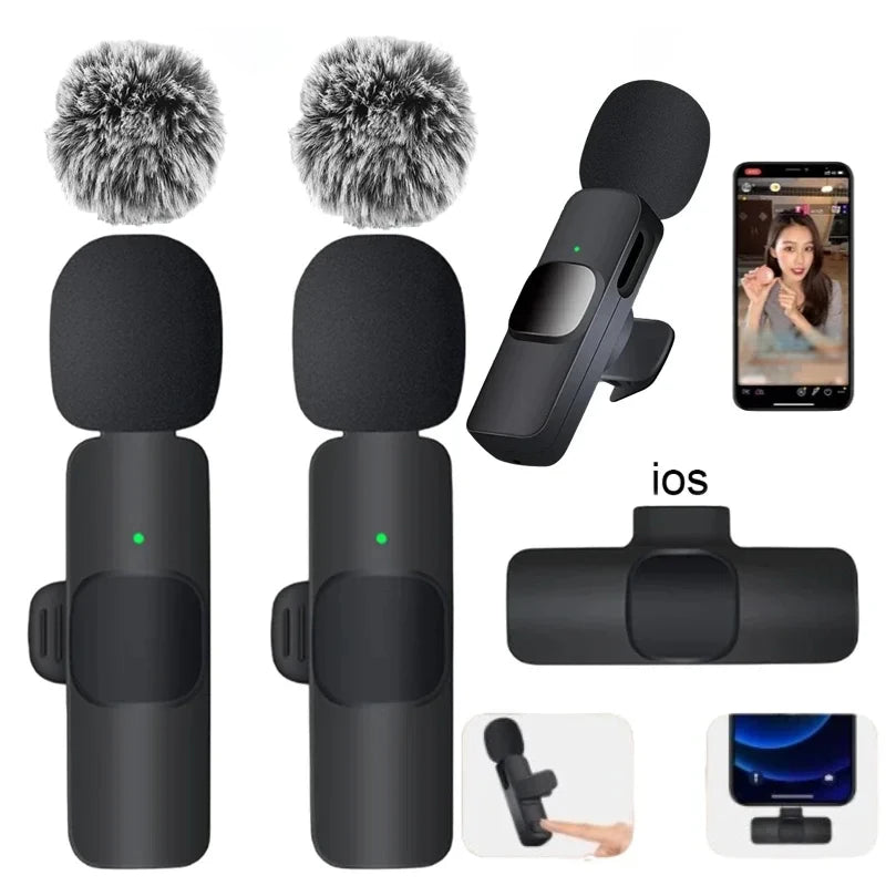 Micrófono Inalámbrico Lavalier BASIX 2.4G – Plug &amp; Play para iPhone, Android, Cámara y PC