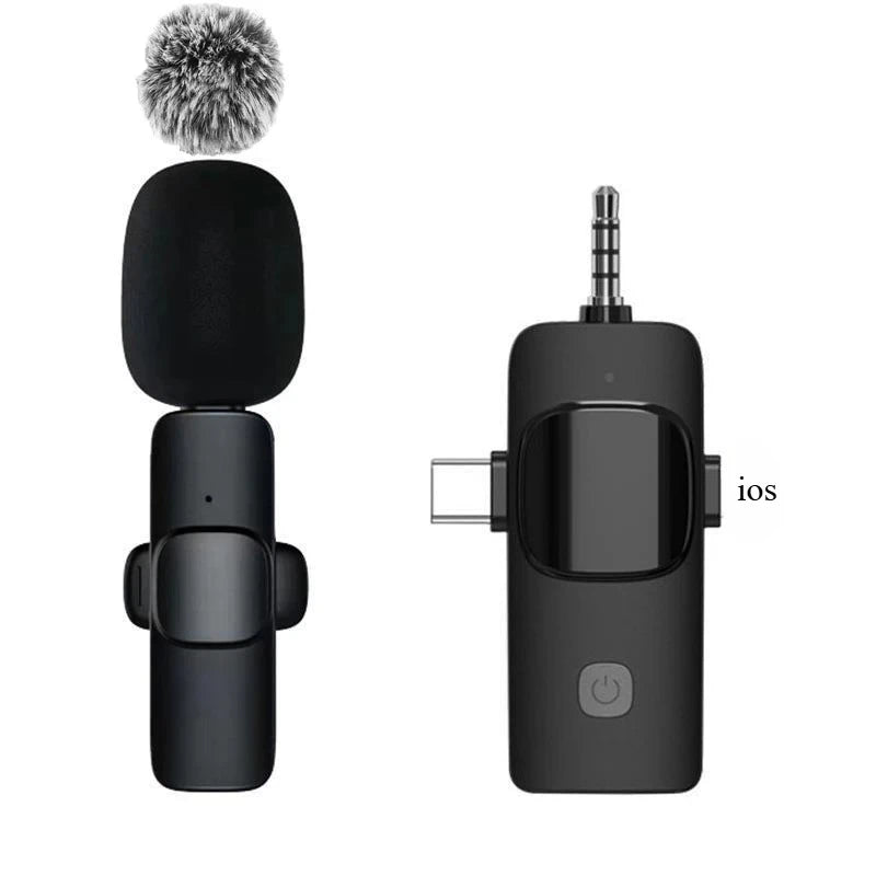 Micrófono Inalámbrico Lavalier BASIX 2.4G – Plug &amp; Play para iPhone, Android, Cámara y PC