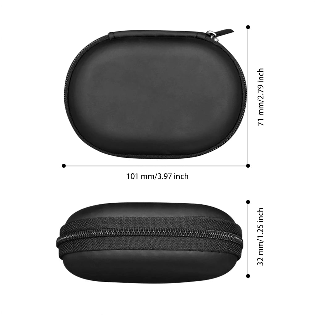Estuche Rígido para Audífonos – Funda Protectora EVA Resistente a Golpes con Cierre de Cremallera