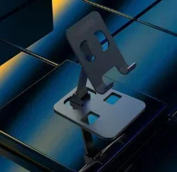 Soporte Plegable de Aluminio para Celular y Tablet | Ajustable y Universal