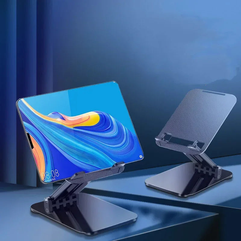 Soporte Plegable de Aluminio para Celular y Tablet | Ajustable y Universal