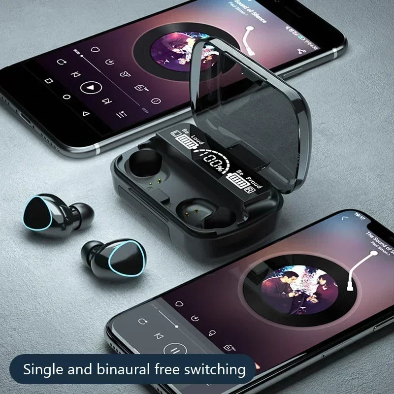 Audífonos Bluetooth TWS M10 con Pantalla LED y Sonido HiFi