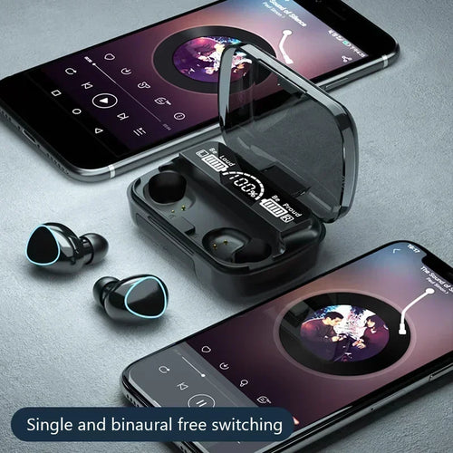 Audífonos Bluetooth TWS M10 con Pantalla LED y Sonido HiFi