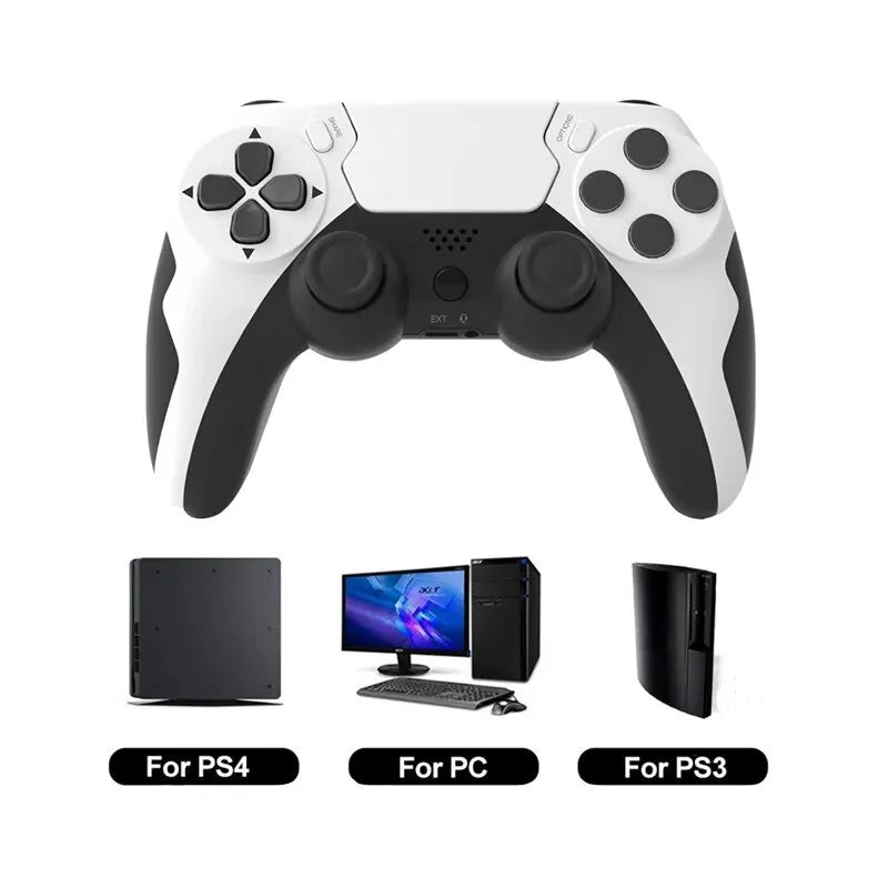 Control Inalámbrico P48 para PS4, PS3 y PC | Bluetooth 4.0, Doble Vibración y Touch Pad