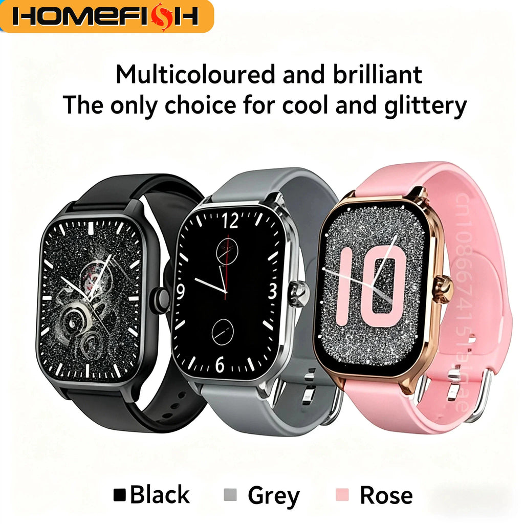 Smartwatch HOMEFISH | Pantalla HD 2.01" | Llamadas Bluetooth | Monitoreo de Salud | Compatible con Android e iPhone