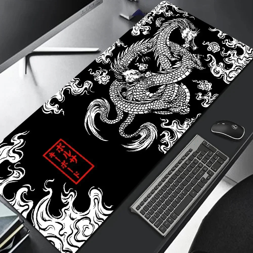 Mouse Pad Gamer XXL Dragón Japonés | Alfombrilla Gaming Speed Antideslizante