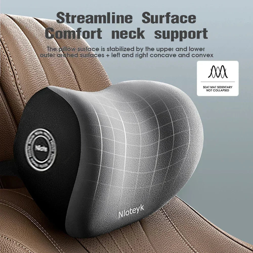 &nbsp;Cojín Ergonómico de Espuma Memory Foam para Auto | Soporte Lumbar y Cervical