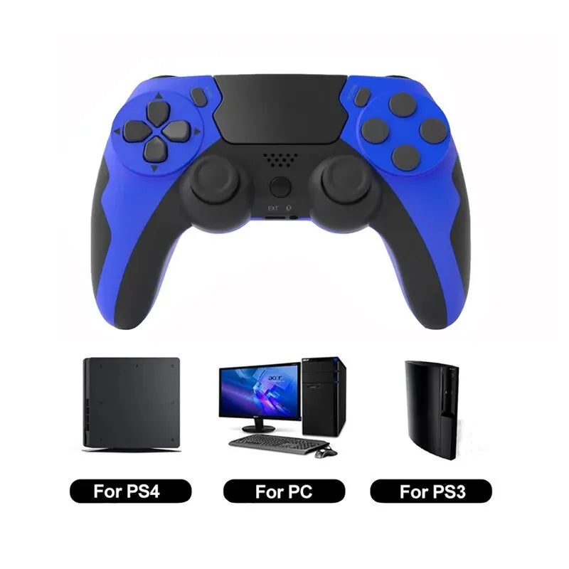 Control Inalámbrico P48 para PS4, PS3 y PC | Bluetooth 4.0, Doble Vibración y Touch Pad