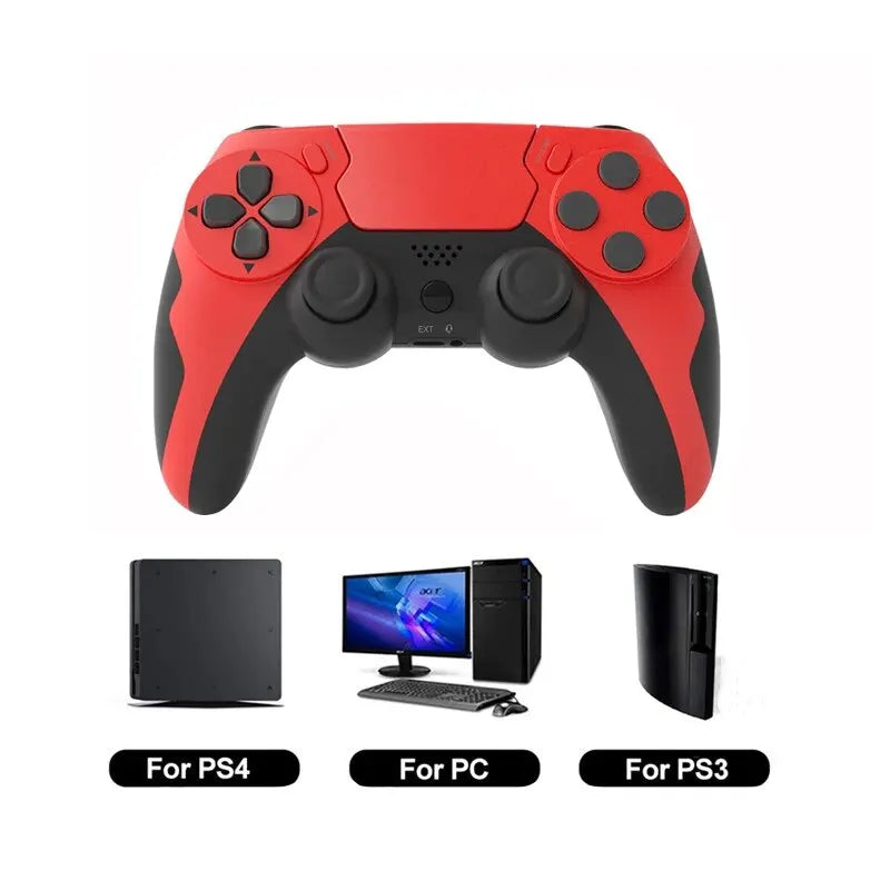 Control Inalámbrico P48 para PS4, PS3 y PC | Bluetooth 4.0, Doble Vibración y Touch Pad