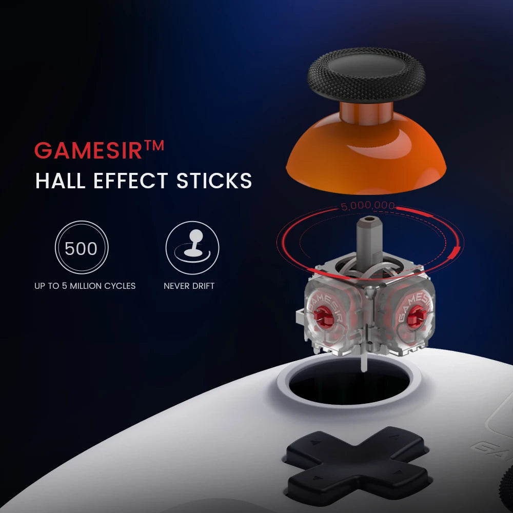 Control Inalámbrico GameSir Nova Lite con Hall Effect para Switch, PC, Android y iPhone