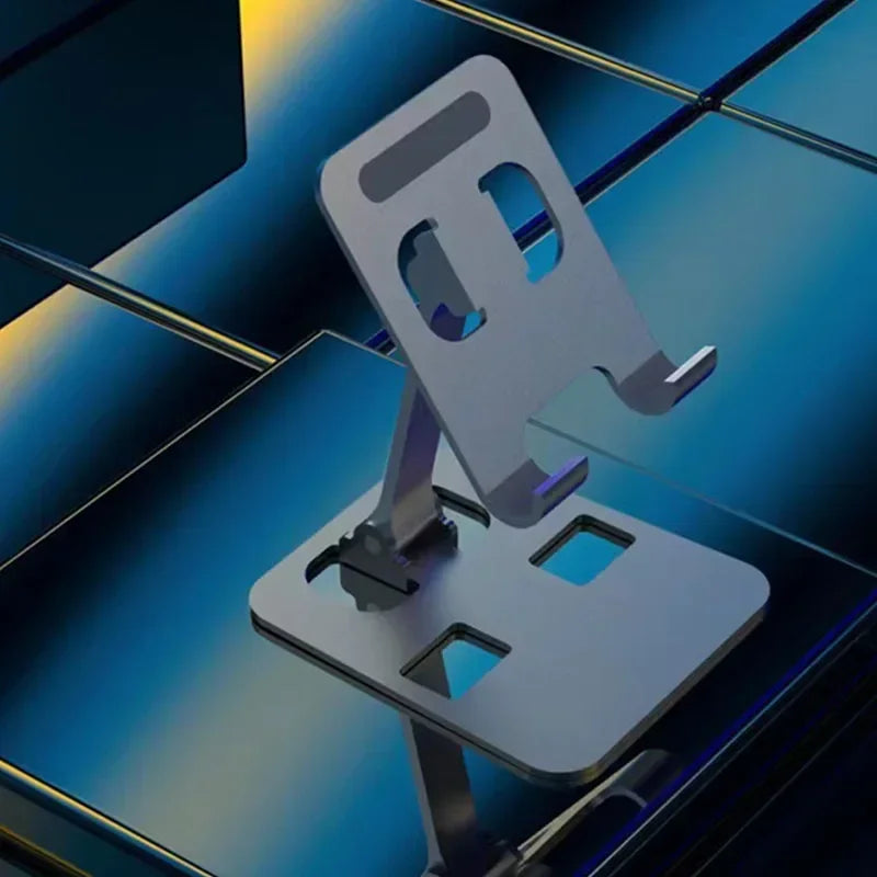 Soporte Plegable de Aluminio para Celular y Tablet | Ajustable y Universal