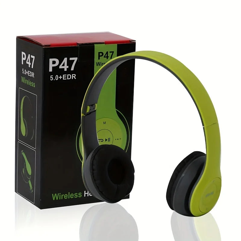 Audífonos Bluetooth P47 – Sonido Potente, Comodidad y Libertad Inalámbrica