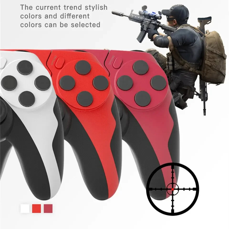 Control Inalámbrico P48 para PS4, PS3 y PC | Bluetooth 4.0, Doble Vibración y Touch Pad
