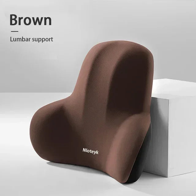 &nbsp;Cojín Ergonómico de Espuma Memory Foam para Auto | Soporte Lumbar y Cervical